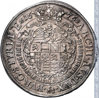 Австрия 1 талер, 1676