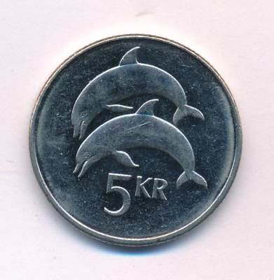 Исландия 5 крон, 1999 (5 крон. Исландия 1999)