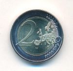 Эстония 2 евро, 2012 (2 евро Эстония 10 лет ЕВРО. 2012)