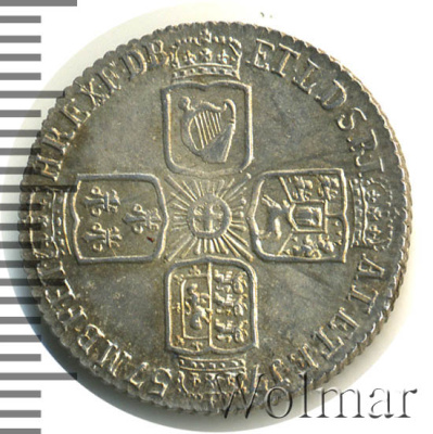 Великобритания 6 пенсов, 1757 (6 пенсов. Великобритания 1757г. Ag.)