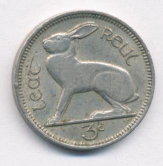 Ирландия 3 пенса, 1966 (3 пенса Ирландия. 1966)