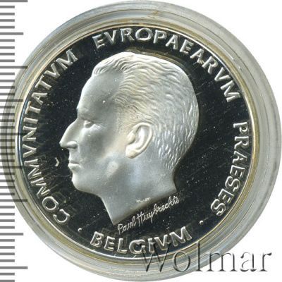 Бельгия 5 ЭКЮ, 1993 (5 экю. Бельгия 1993г. Ag.)