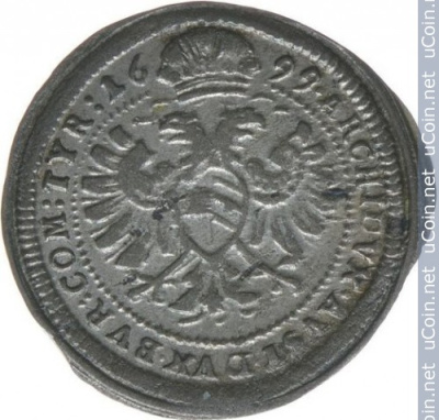Австрия 1 крейцер, 1699
