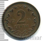 Литва 2 цента, 1936 (2 цента. Литва 1936г. Br.)