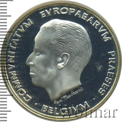 Бельгия 5 ЭКЮ, 1993 (5 экю. Бельгия 1993г. Ag.)