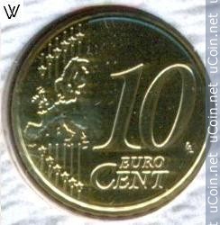 Латвия 10 евроцентов, 2018
