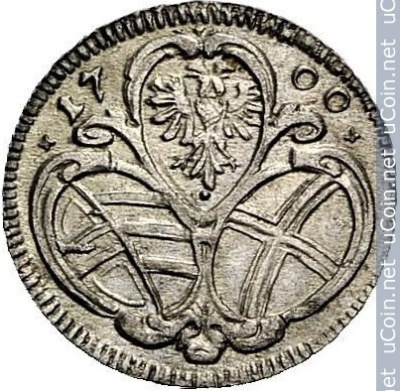 Австрия 2 пфеннига, 1700