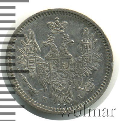 5 копеек 1854 г. СПБ HI. Николай I. (5 копеек 1854г. СПБ НI. Ag.)