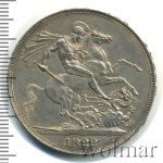 Великобритания 1 крона, 1822 (1 крона. Великобритания 1822г. Ag.)