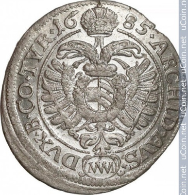 Австрия 6 крейцеров, 1685