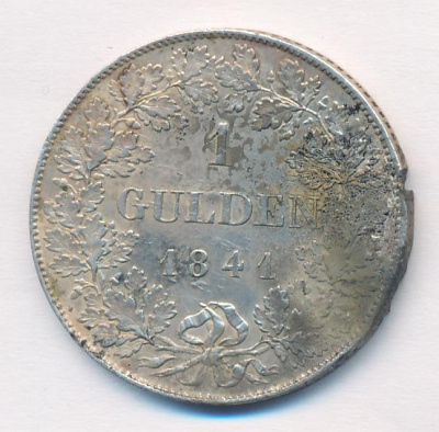 Нассау 1 гульден, 1841 (1 гульден Нассау. 1841)