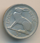 Ирландия 3 пенса, 1968 (3 пенса Ирландия 1968)