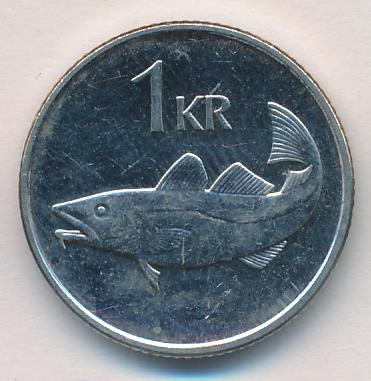 Исландия 1 крона, 2003 (1 крона. Исландия 2003)