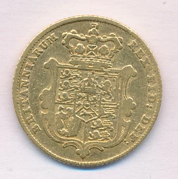 Великобритания ½ соверена, 1828 (1/2 соверена. Великобритания. M-3,84г. 1828)