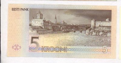 Эстония 5 крон, 1994 (5 крон. Эстония. 1994)