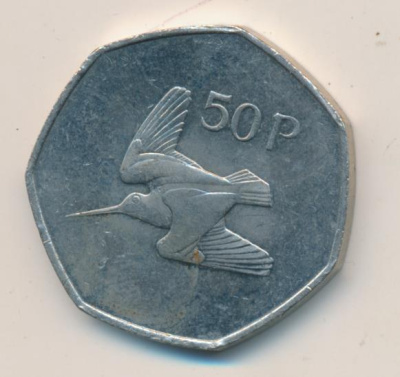 Ирландия 50 пенсов, 1997 (50 пенсов. Ирландия 1997)