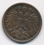 Австрия 2 геллера, 1900 (2 геллера. Австрия 1900)