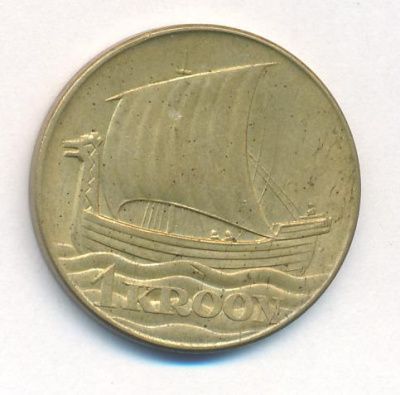 Эстония 1 крона, 1934 (1 крона. Эстония. 1934)