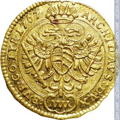 Австрия ¼ дуката, 1707