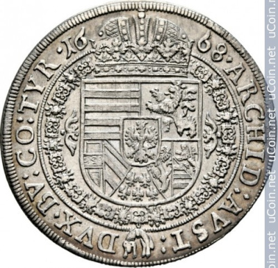 Австрия 1 талер, 1668