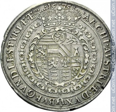 Австрия 2 талера, 1675