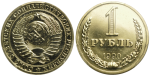1 рубль 1990 г. Гурт «Один рубль 1989» (1 рубль 1990 года. На гурте 1989 год. Федорин VI# 45 (200 у.е.). PCGS МS64, Слабе)
