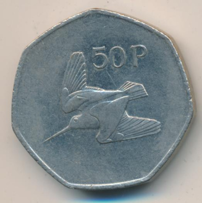 Ирландия 50 пенсов, 1998 (50 пенсов. Ирландия 1998)