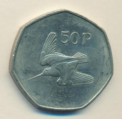 Ирландия 50 пенсов, 1998 (50 пенсов Ирландия. 1998)