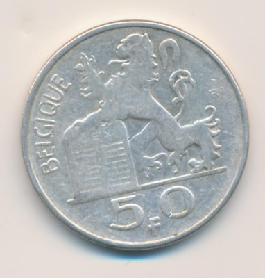 Бельгия 50 франков, 1949 (50 франков. Бельгия. 1949)