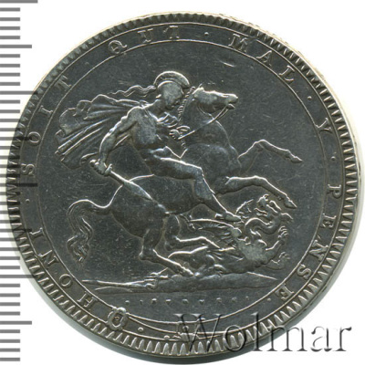 Великобритания 1 крона, 1820 (1 крона. Великобритания 1820г. Ag.)