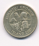 Исландия 50 крон, 2001 (50 крон. Исландия 2001)