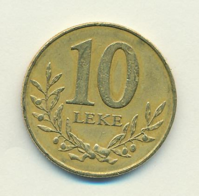 Албания 10 леков, 2000 (10 лек. Албания. 2000)