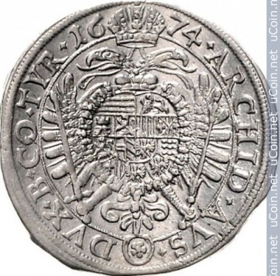 Австрия 15 крейцеров, 1674