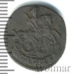 Полушка 1775 г. ЕМ. Екатерина II. (Полушка 1775г. ЕМ. Cu. RR, Петров - 5 рублей, Ильин - 3 рубля.)