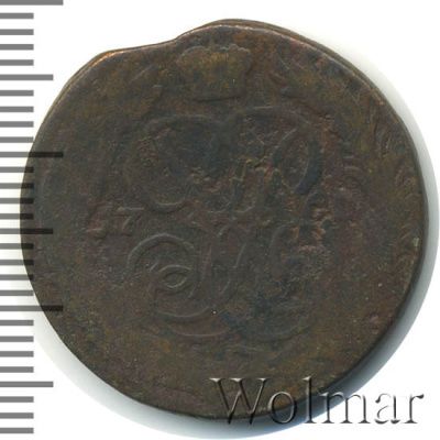 1 копейка 1760 г. Елизавета I. (1 копейка 1760г. Cu.)