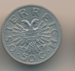 Австрия 50 грошей, 1935 (50 грошей. Австрия. 1935)