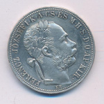 Венгрия 1 форинт, 1887 (1 форинт Венгрия 1887)