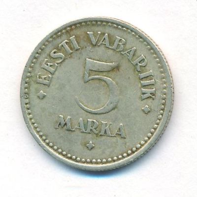 Эстония 5 марок, 1924 (5 марок. Эстония. 1924)