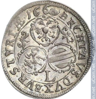 Австрия 3 крейцера, 1660
