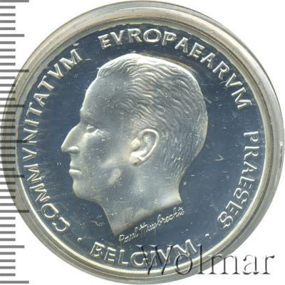 Бельгия 5 ЭКЮ, 1993 (5 экю. Бельгия 1993г. Ag.)