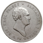 10 злотых 1825 г. IB. Для Польши (Александр I). (10 Zlotys 1825 IB, Warsaw, Silver 30,91 г, Plage 28 R1, Bitkin 824 R1, Berezowski -очень редкий год.)