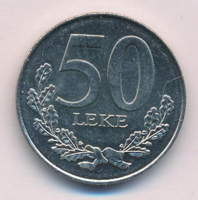 Албания 50 леков, 2000 (50 лек. Албания. Всадник 2000)