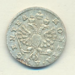 2 гроша 1760 г. Для Пруссии (Елизавета I). Хвост орла тупой (2 гроша (Петров-10р, Ильин-5р) 1760)