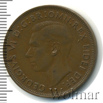 Великобритания 1 пенни, 1950 (1 пенни. Великобритания 1950г. Br.)