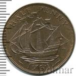 Великобритания ½ пенни, 1951 (1/2 пенни. Великобритания 1951г. Cu.)