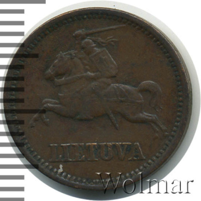 Литва 1 цент, 1936 (1 цент. Литва 1936г. Br.)