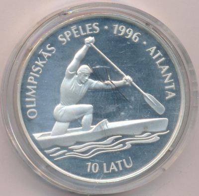 Латвия 10 латов, 1994 (10 лат Латвия Олимпиада 1994)