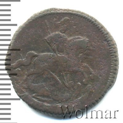 Денга 1760 г. Елизавета I. (Денга 1760г. Cu.)