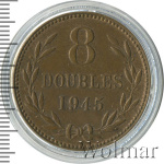 Гернси 8 дублей, 1945 (8 дублей. Гернси 1945г. Br.)