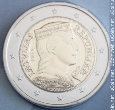 Латвия 2 евро, 2019